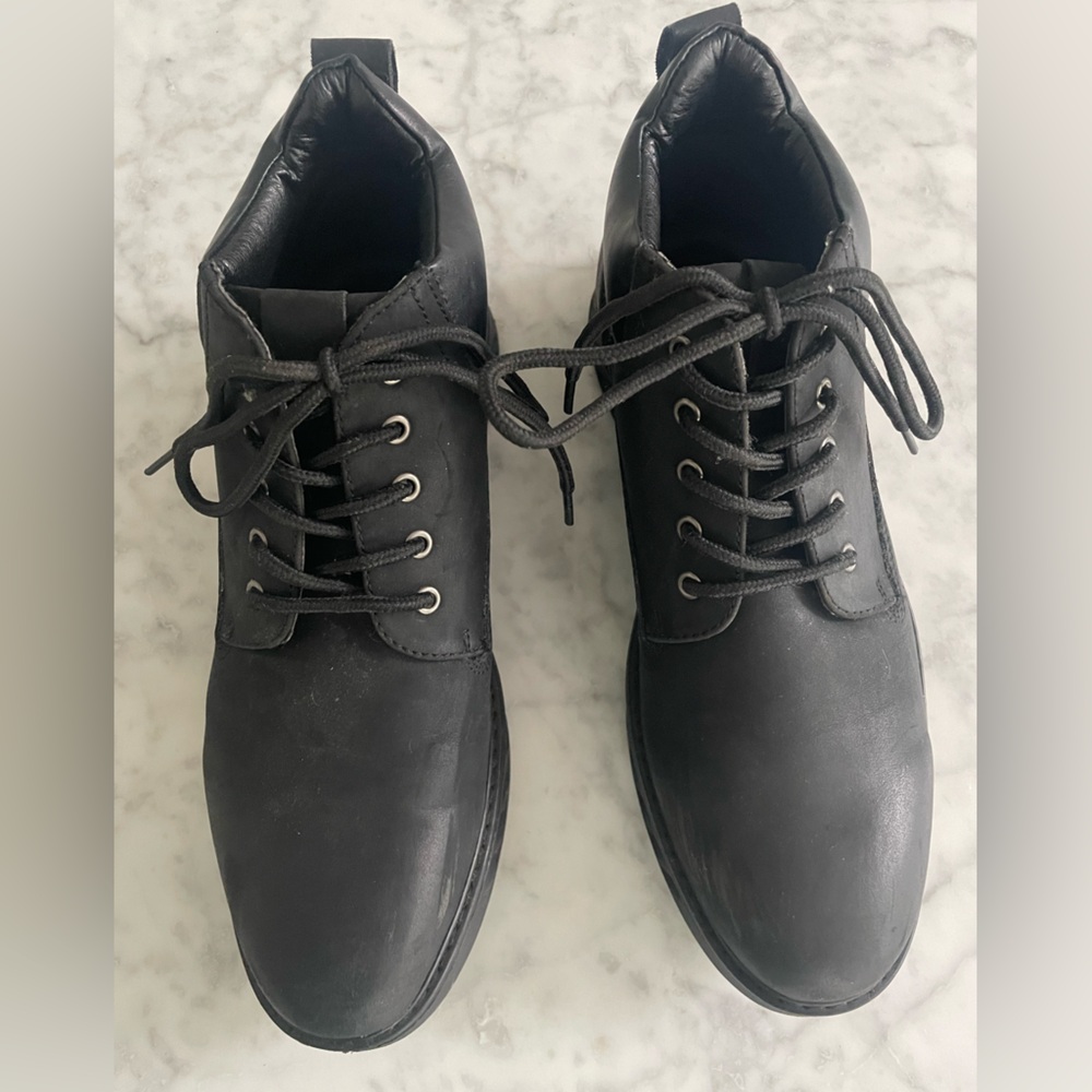Van Heusen Gainell black chukka work boots shoes 8 8M 8D